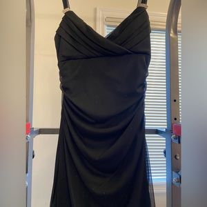 Majora Sparkle Black High-Low Dress